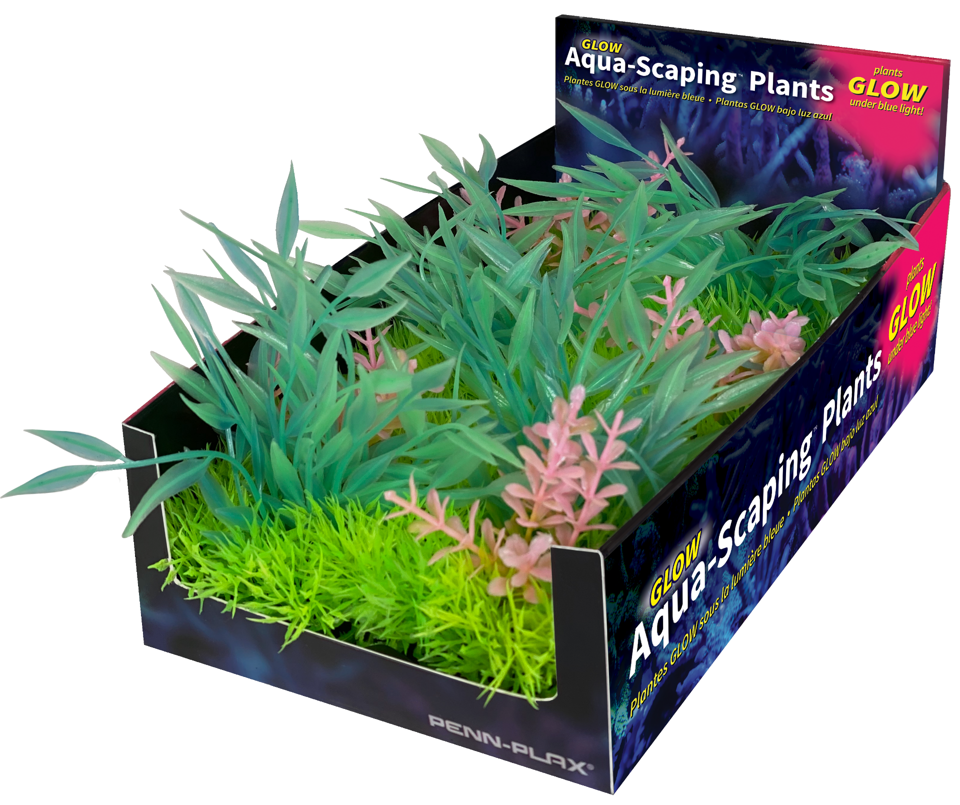Penn-Plax eOrder | Tide & Treasure™ Glow Plants - 5-Piece PDQ - Green ...