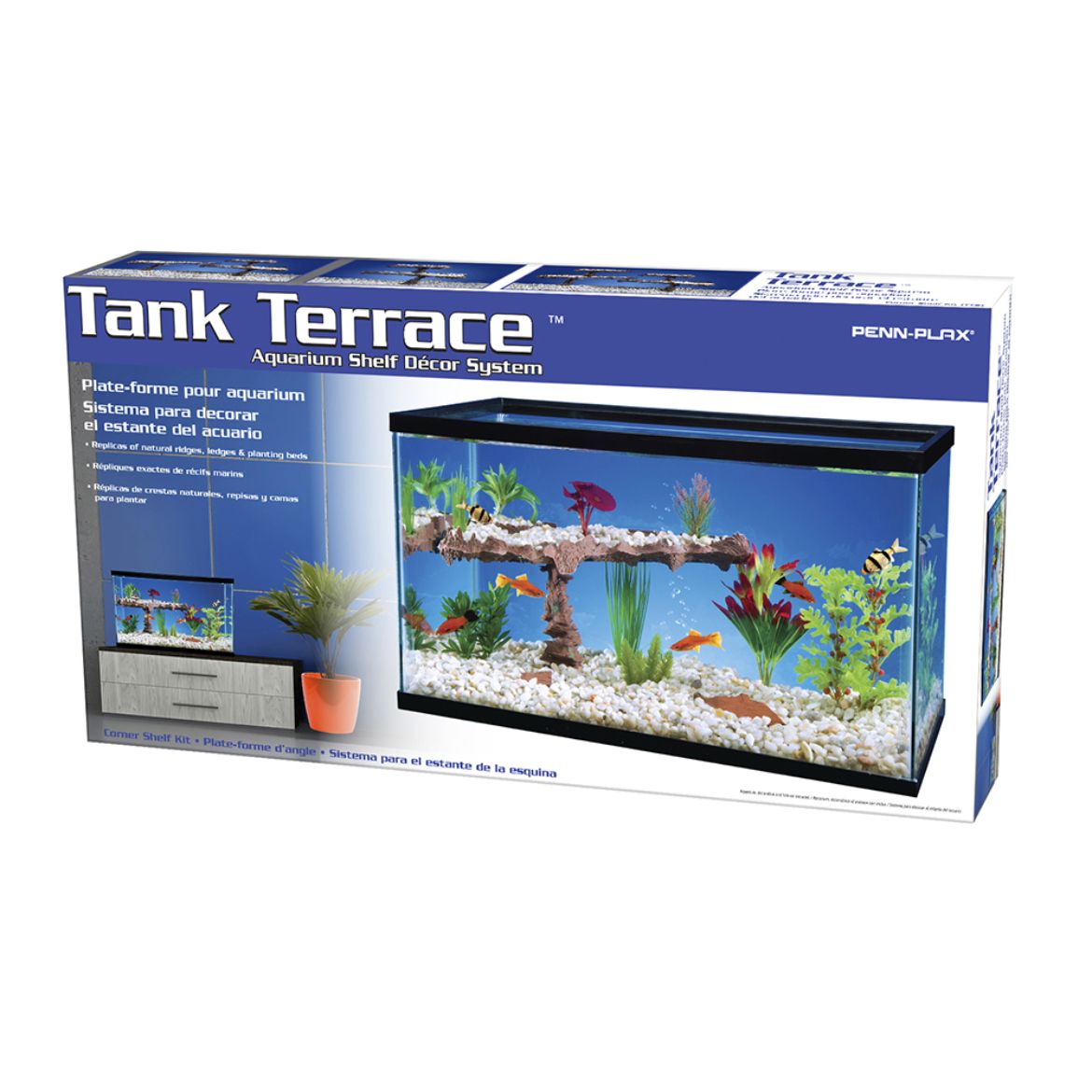 Penn-Plax eOrder | shorefins™ Tank Terrace Aquarium Shelf System ...