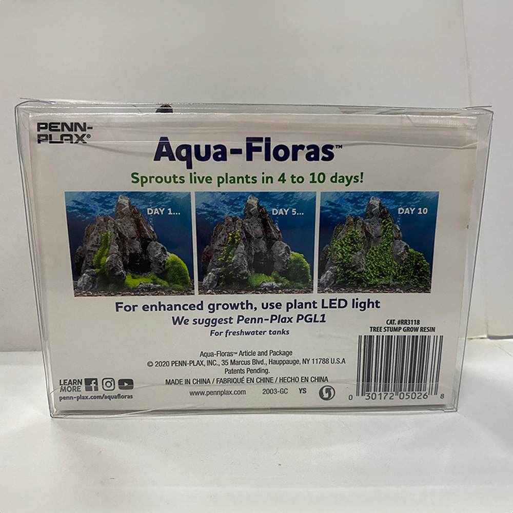 Penn-Plax eOrder | Tide & Treasure™ aqua-floras™ Tree Stump - Medium ...