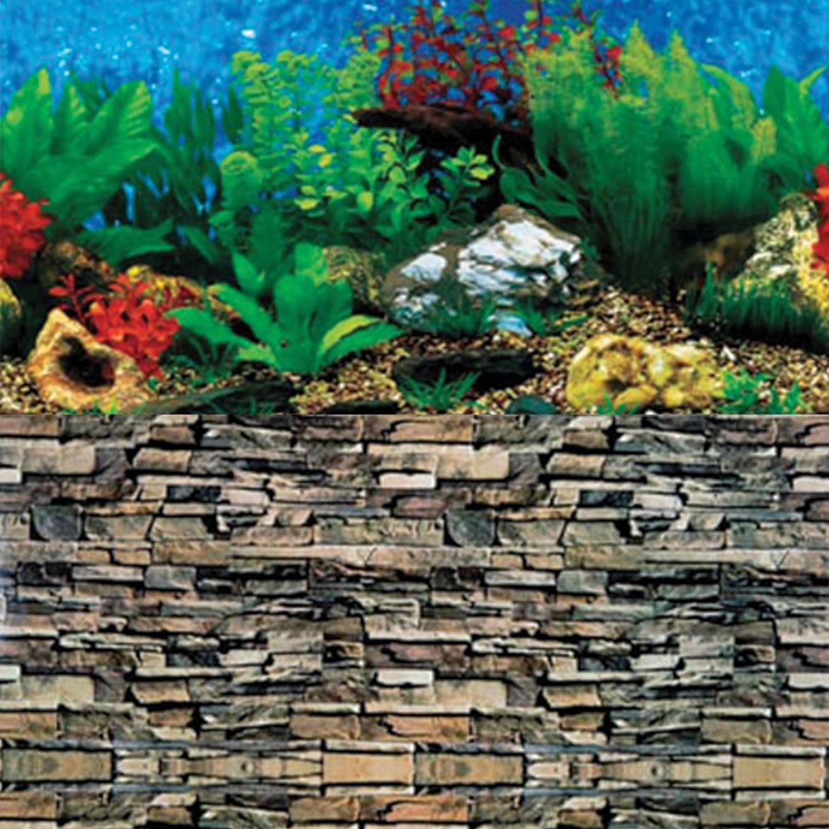 Picture of Tide & Treasure™ Double-Back™ Bulk Roll - Shale Wall/Hawaii Blue - 32" x 50'