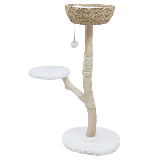 Picture of LUXURY PEAR WOOD CAT TREE