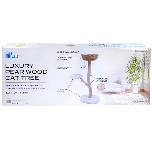 Picture of LUXURY PEAR WOOD CAT TREE