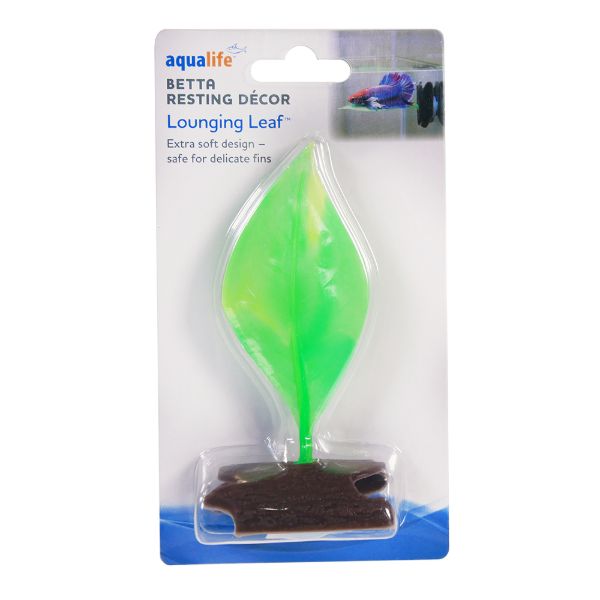 Picture of shorefins™ Betta Resting Decor - Silicon Betta Leaf - Green