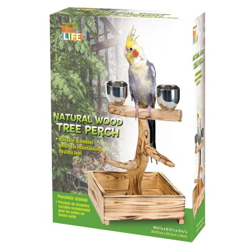 Picture of Bird Life™ Natural Wood Tree Perch for Small & Medium Birds