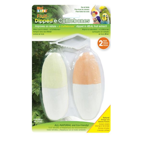 Picture of Bird Life™ e-Cuttlebone™ Mineral Block - 2-Pack - Fruit Dipped