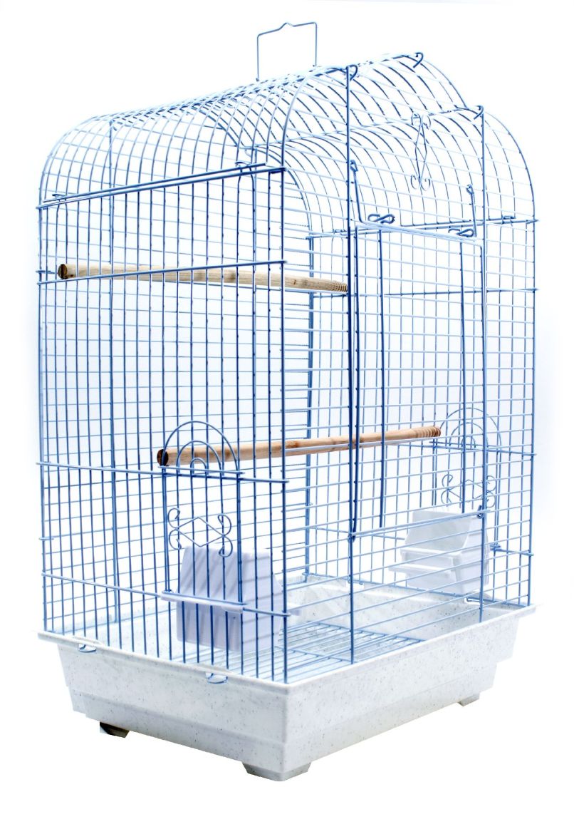 Picture of Bird Life™ - Bird Cage White/Scalloped Top - Medium