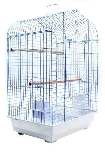 Picture of Bird Life™ - Bird Cage White/Scalloped Top - Medium