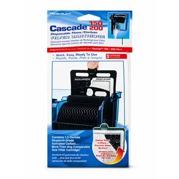 Cascade™ 150 Hang-on Filter Replacement Cartridge - 3-Pack - Fits CPF3 & CPF4 Filter
