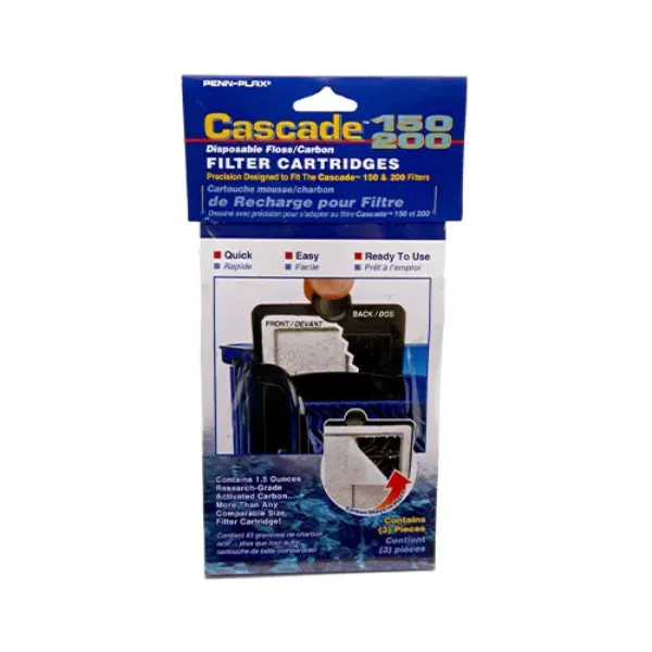 Cascade™ 150 Hang-on Filter Replacement Cartridge - 1-Pack - Fits CPF3 & CPF4 Filter