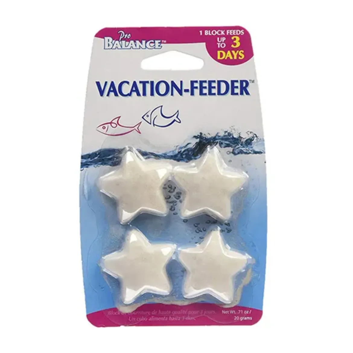 shorefins™ Pro Balance™ Vacation Feeder - 3-Day - Star Shape - 4-Pack